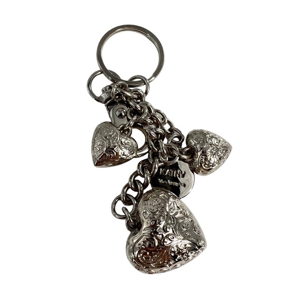 Kathy Van Zeeland Charm Keychain Silver Tone - Picture 2 of 8